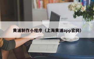 南安黄浦制作小程序（上海黄浦app官网）